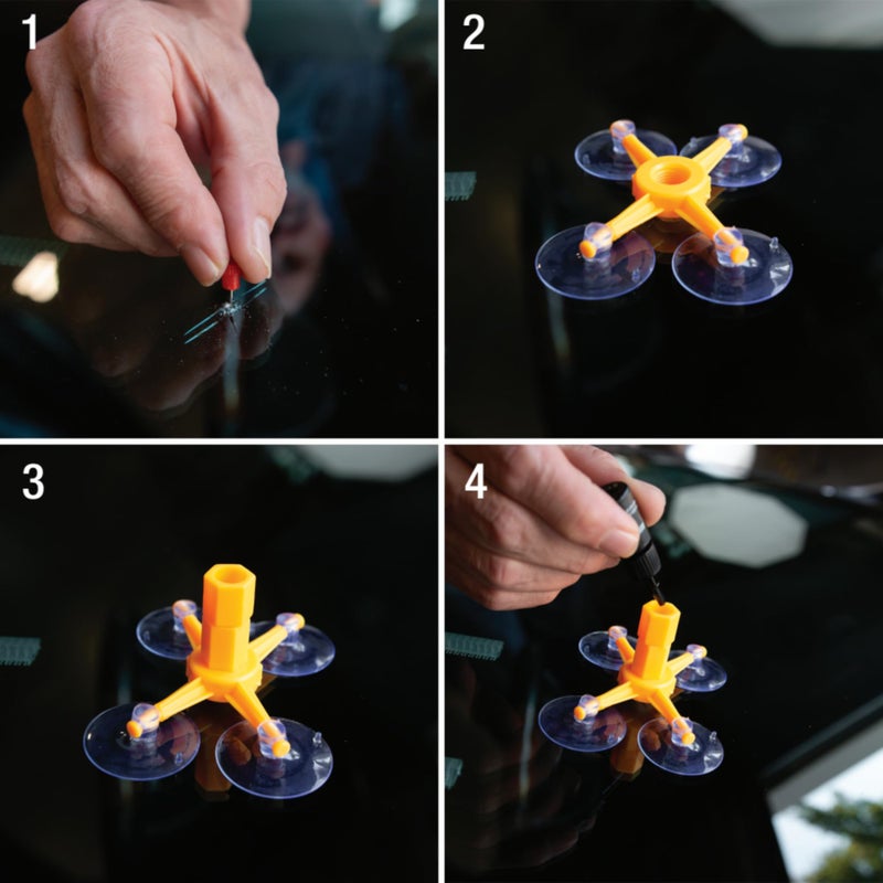 Performance Tool W3071Deluxe Car Windshield Repair Kit - Image 2